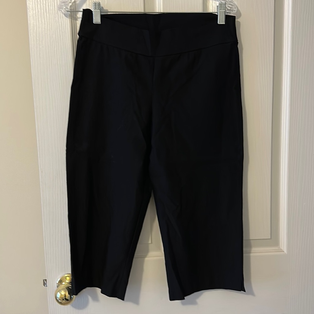 Maurices size large black dress pull on capris